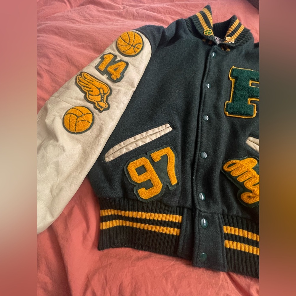 Vintage Delong Varsity Letterman Jacket Peoria Panthers 97 View 6